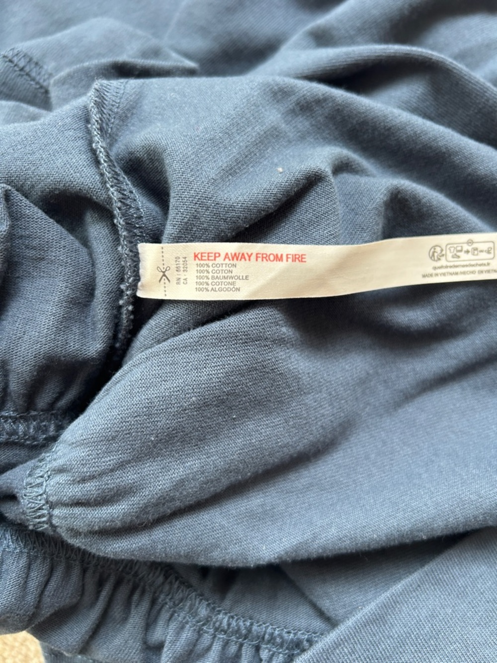 Women’s Free People Slate Blue Long-Sleeve Peplum Romper, Size L - Picture 8 of 8